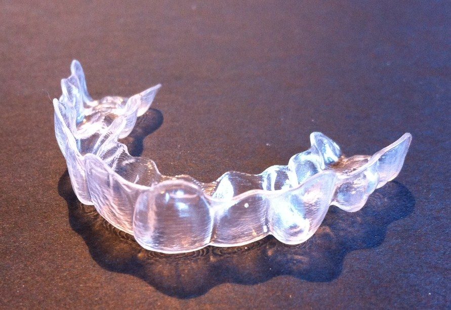 Invisalign aligner used by teenager in Asheville, NC