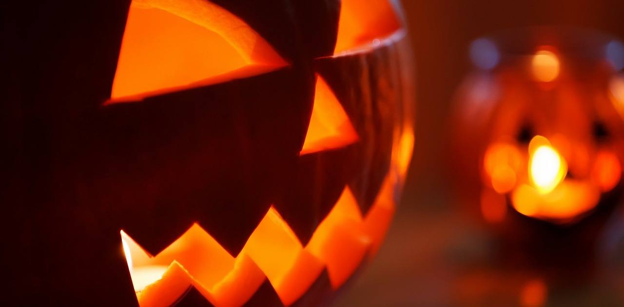 Jack o lantern outside orthodontic practice in Asheville