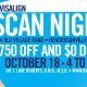 Advertisement for BRO's Invisalign scan night at orthodontic office in Hendersonville