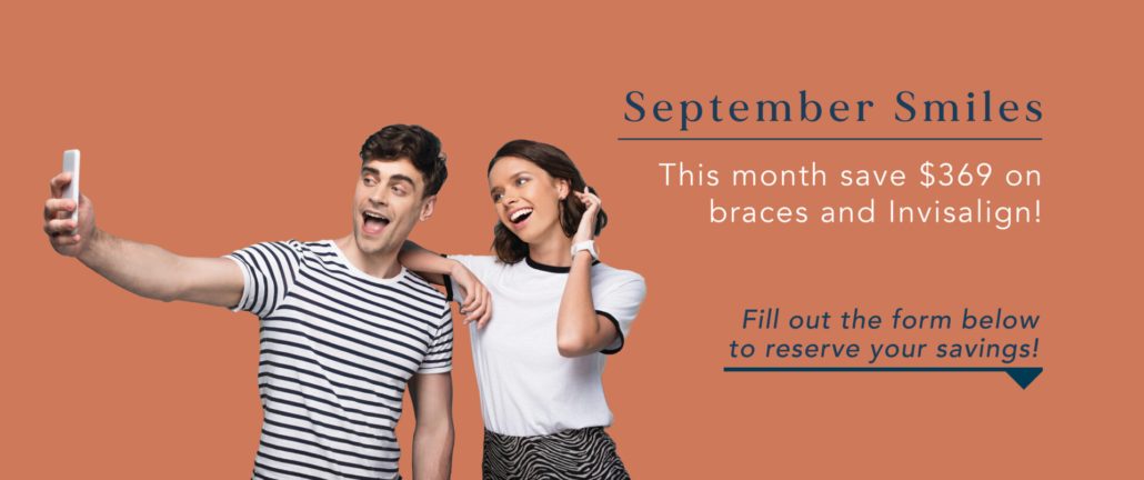 $369 off braces and Invisalign during September at Blue Ridge Orthodontics