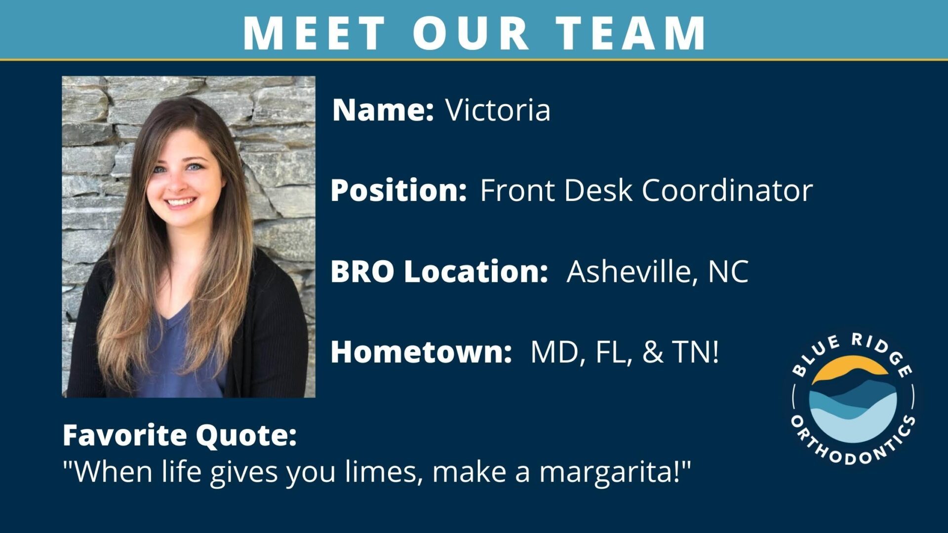 BRO Staff Spotlight Meet Victoria