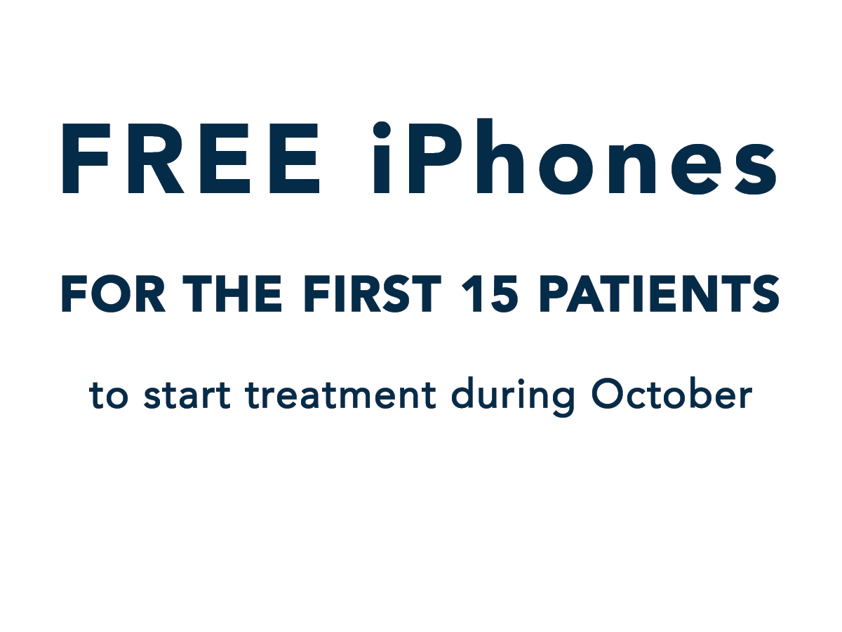 Free iPhones for the first 15 patients during October