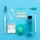 toothbrush, floss, floss pickers