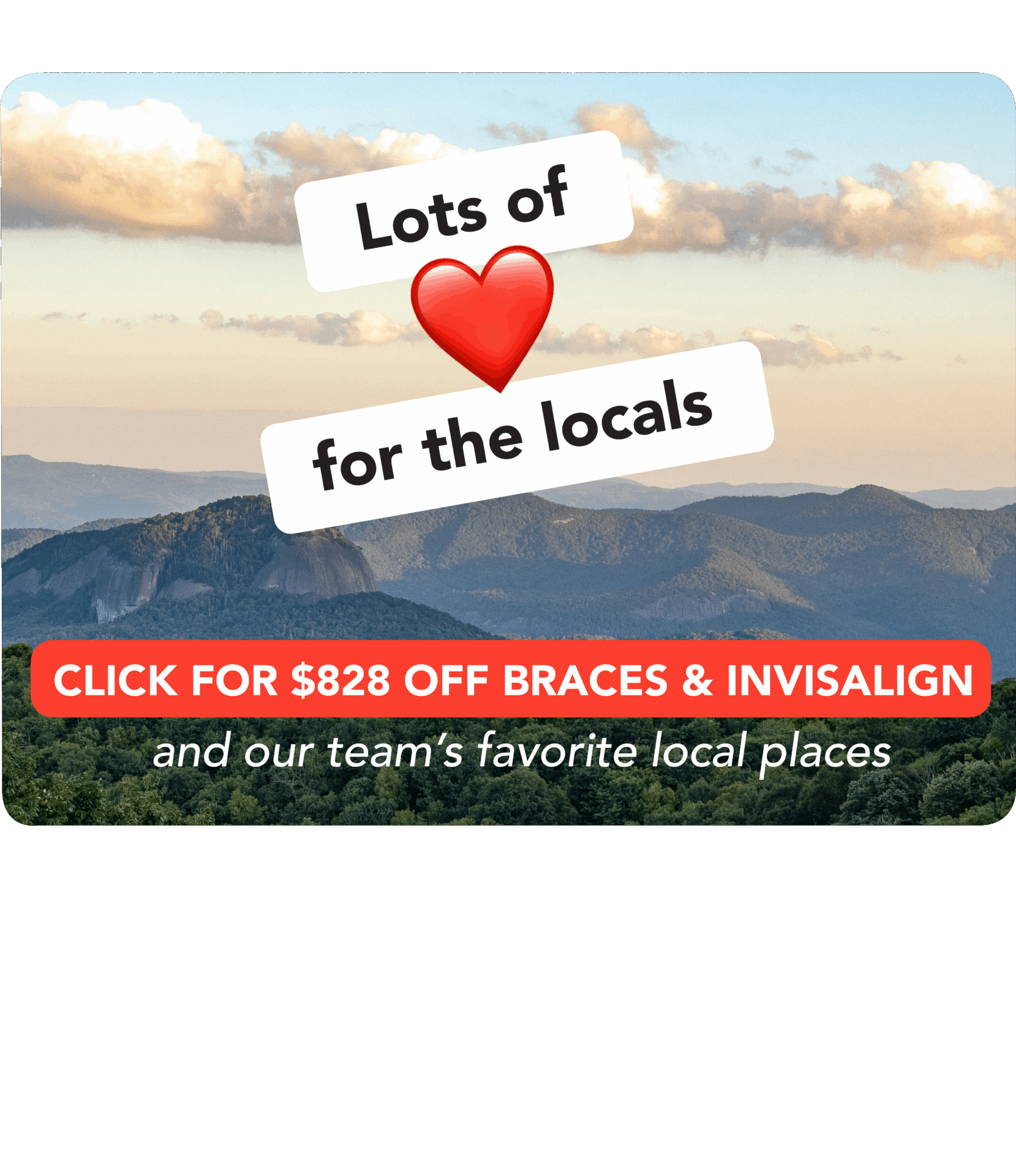 locals save $828 on braces & Invisalign